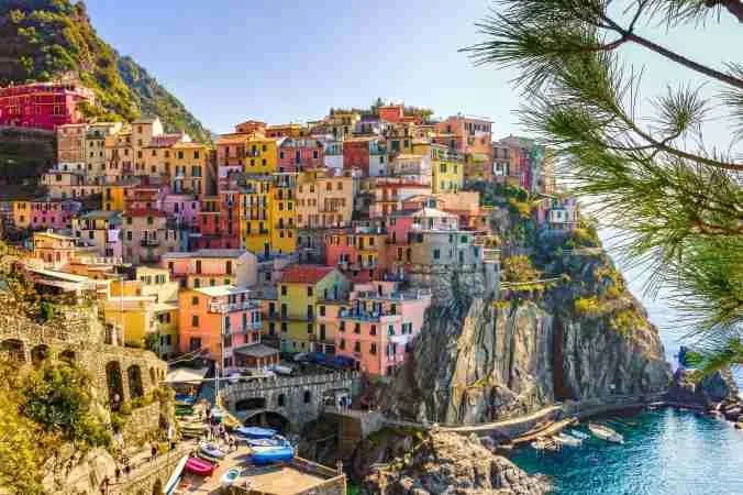 The colourful cliffside houses of the Cinque Terre, Liguria