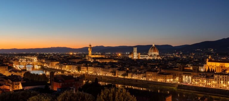 Vista panoramica di Firenze da Piazzale Michelangelo